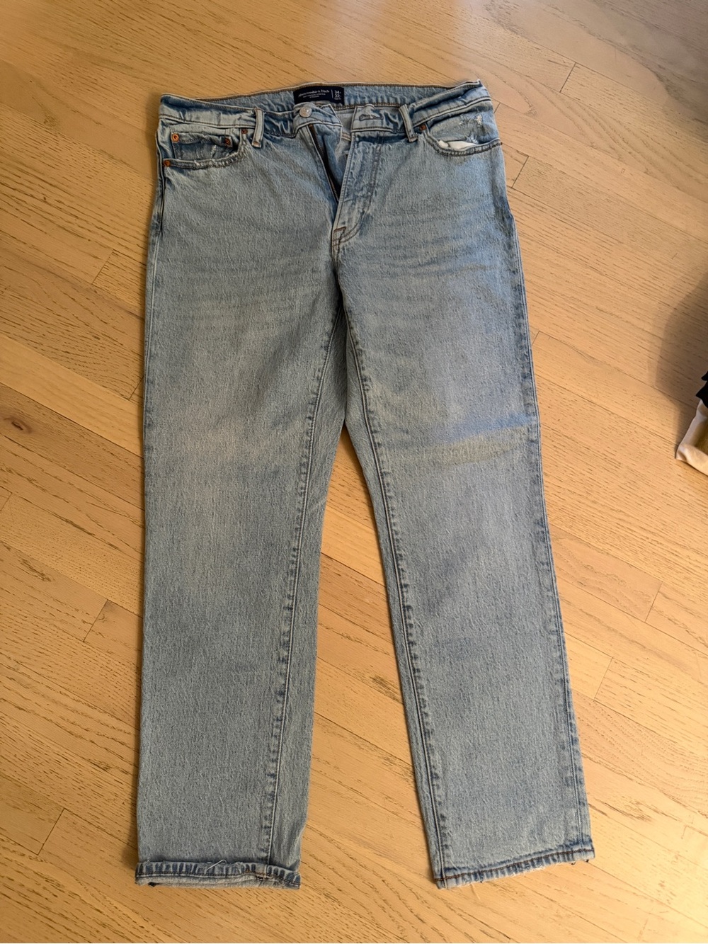 Abercrombie Light Blue Men's Denim Jeans - Classic Straight Fit